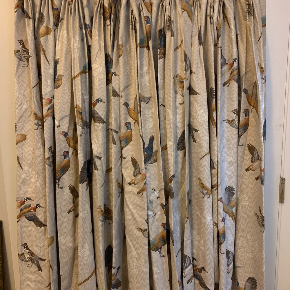 Gorgeous Pheasant - Custom Made Pinch Pleat Drapes